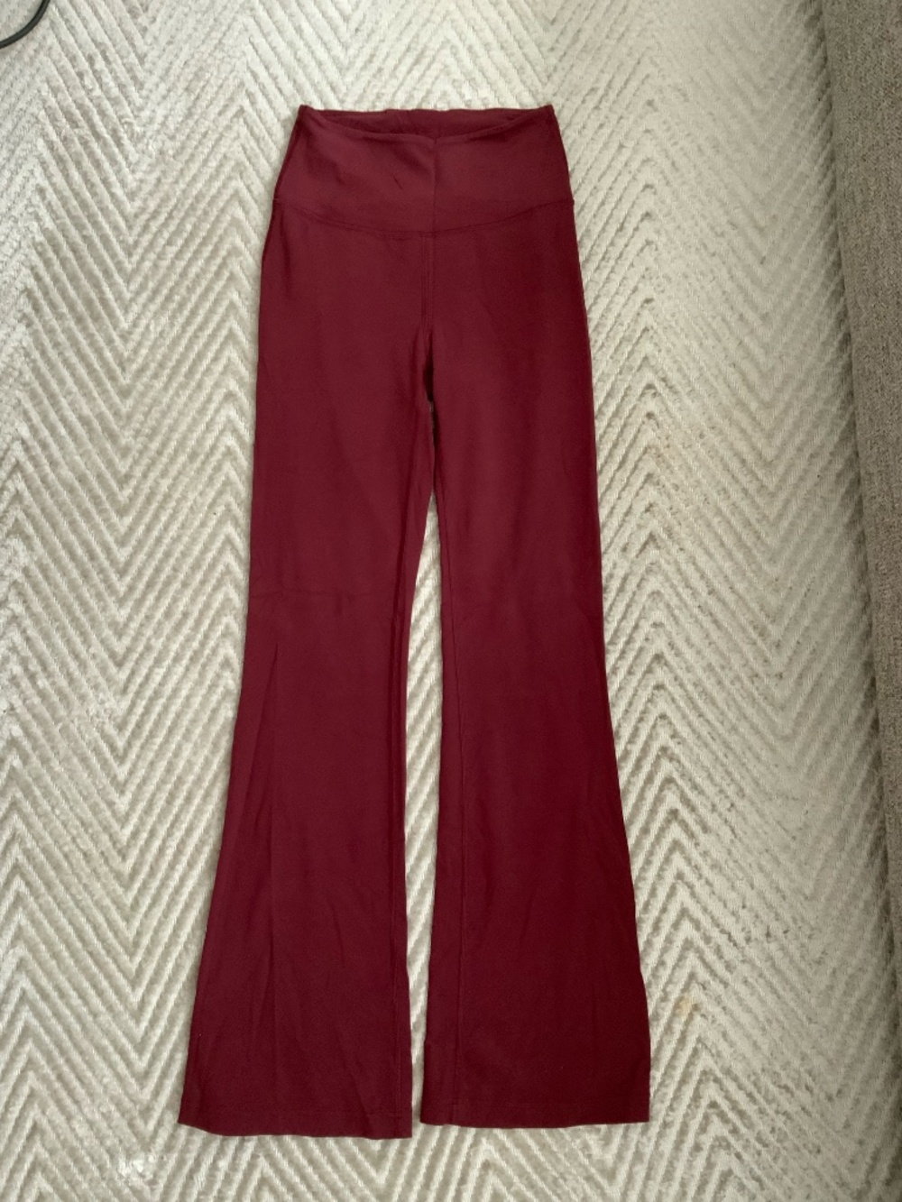 Lululemon Athletica Groove Super-High-Rise Flare Leggings, Red Merlot